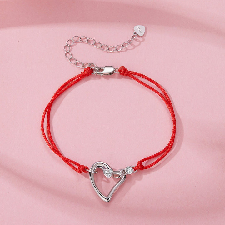 925 Sterling Silver White Gold Plated Bracelet with CZ Pavé Setting, 15+6cm Length for Women