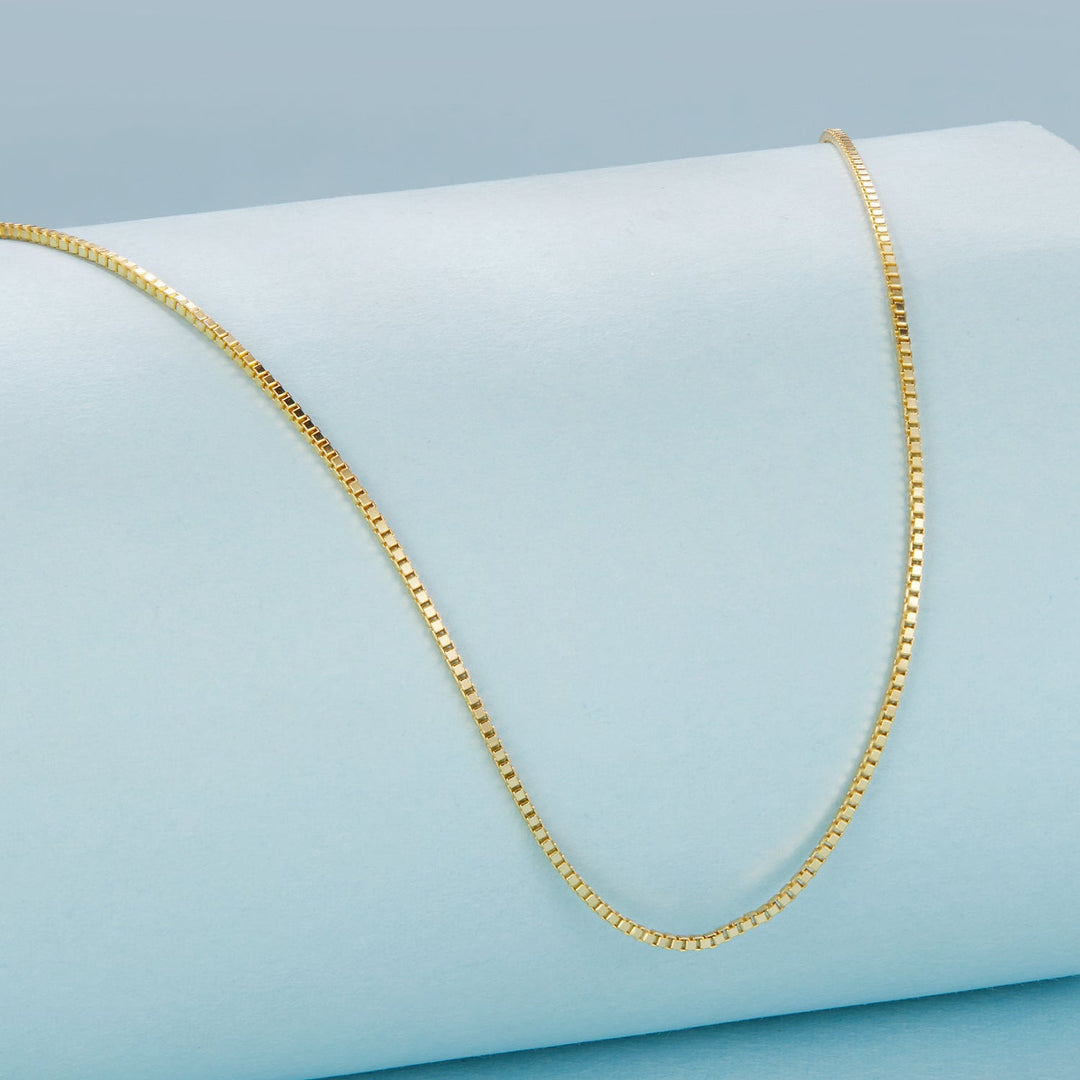925 Sterling Silver + Plated White Gold Necklace 40cm for Women