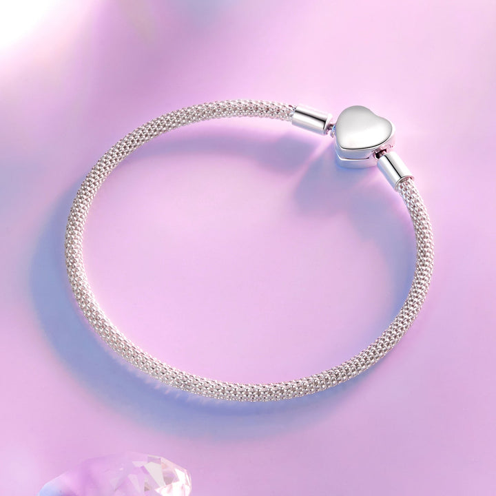 925 Sterling Silver Bracelet 17.0cm Inner Diameter for Women