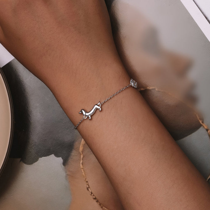 925 Sterling Silver Plated Platinum 150mm+60mm Bracelet for Women