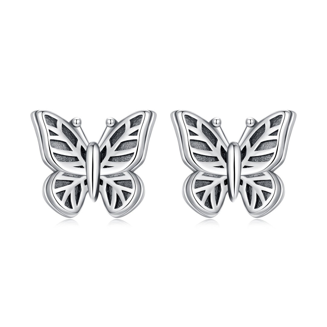 925 Sterling Silver Oxidized Silver Earrings for Women