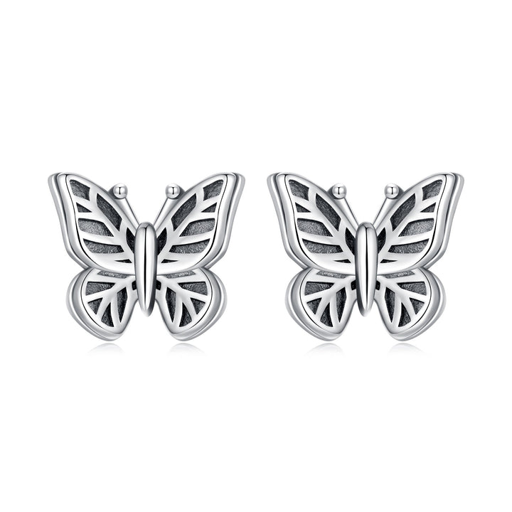 925 Sterling Silver Oxidized Silver Earrings for Women