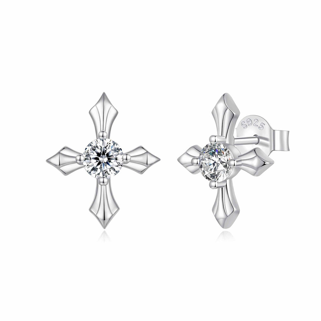 925 Sterling Silver 0.30 Carat Genuine Moissanite Earrings for Women
