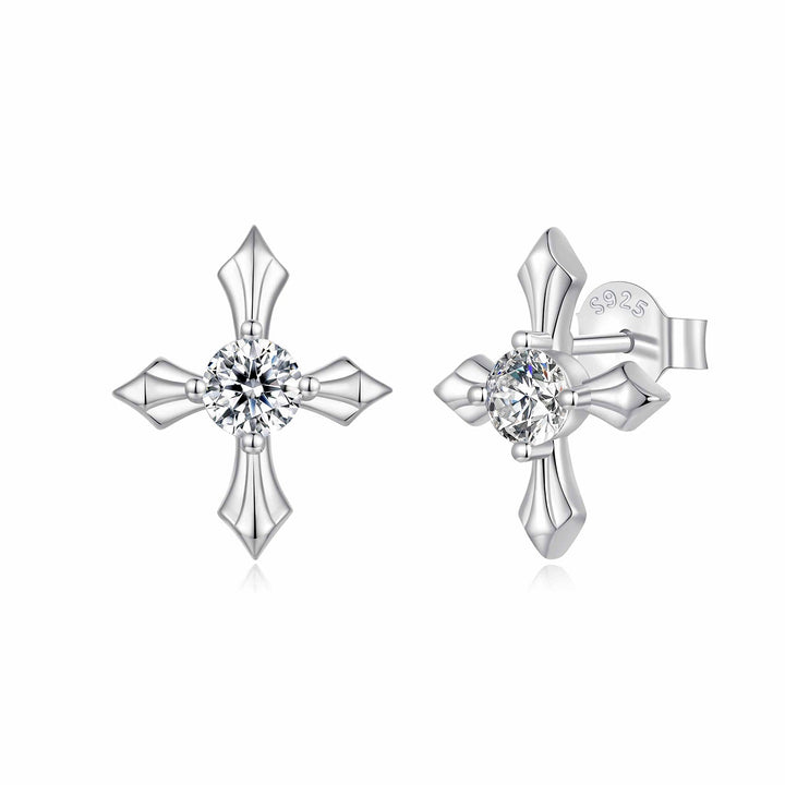 925 Sterling Silver 0.30 Carat Genuine Moissanite Earrings for Women