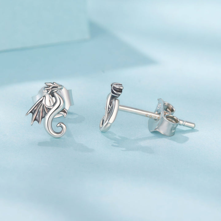 925 Sterling Silver Oxidized Silver 0.7cm Earrings