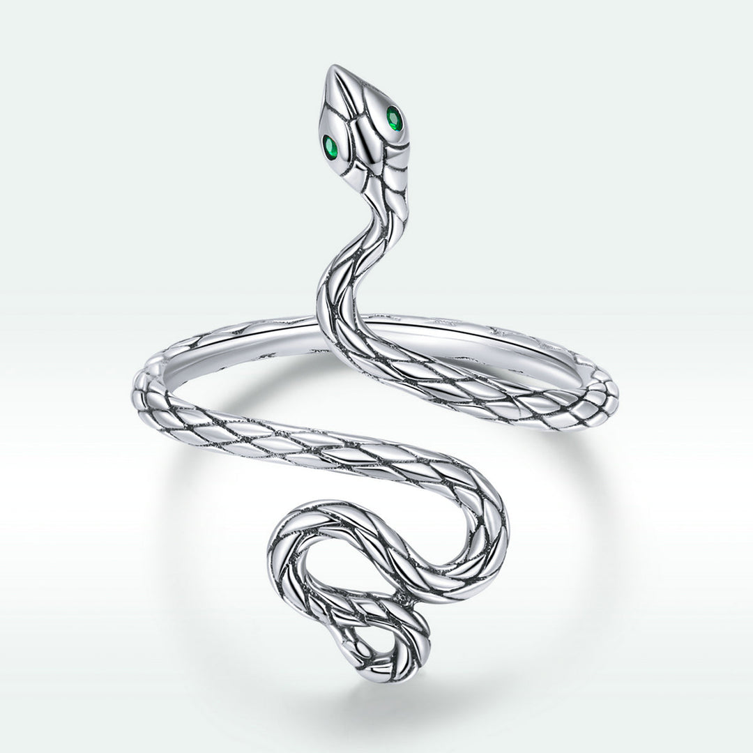 925 Sterling Silver Oxidized Pavé Setting CZ Ring