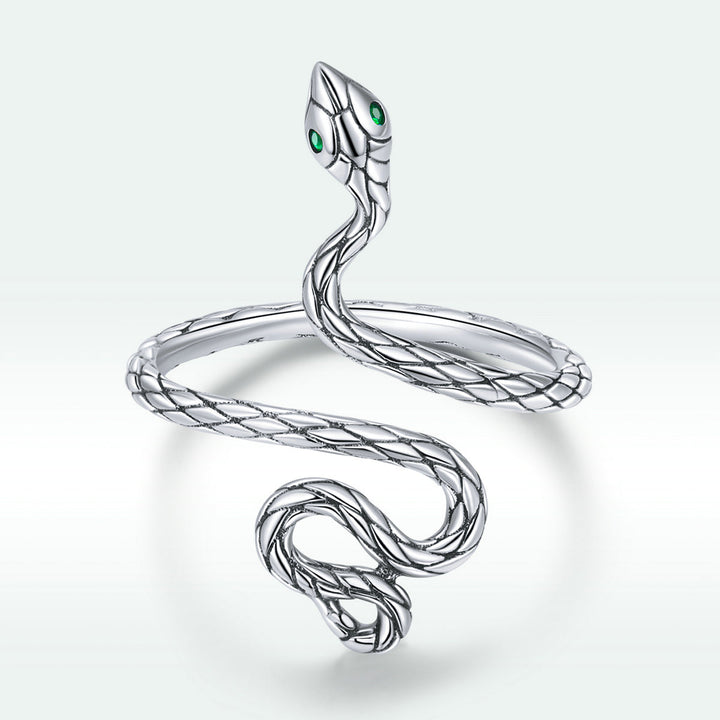 925 Sterling Silver Oxidized Pavé Setting CZ Ring