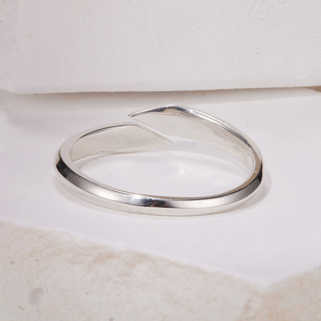 925 Sterling Silver Oxidized 0.18cm Ring