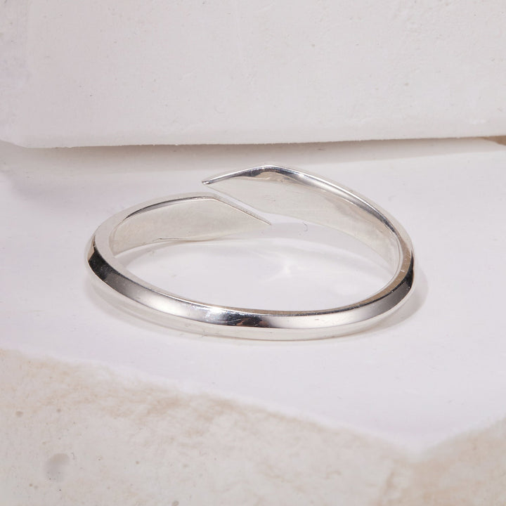 925 Sterling Silver Oxidized 0.18cm Ring