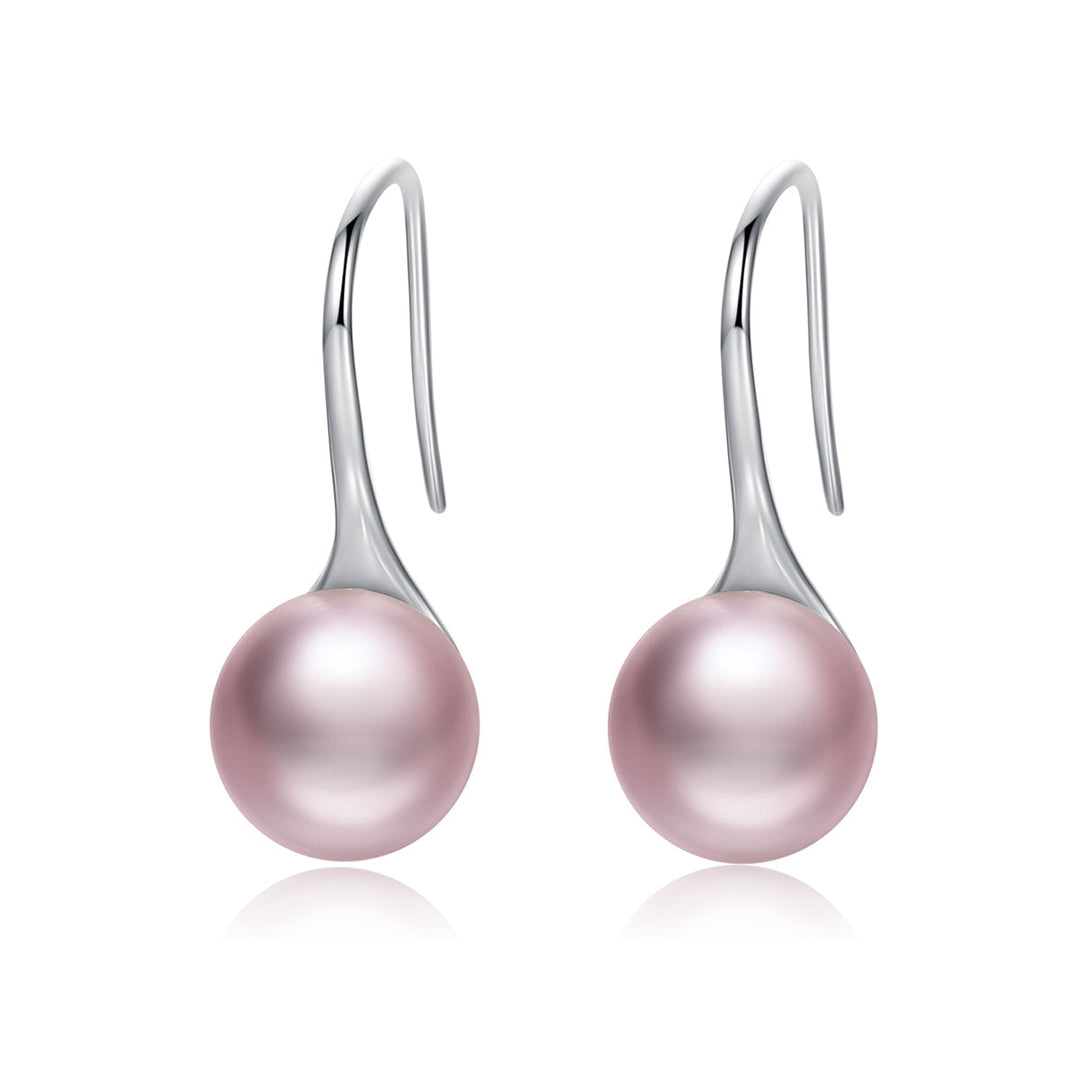 925 Sterling Silver Oxidized Pearl Earrings for Women