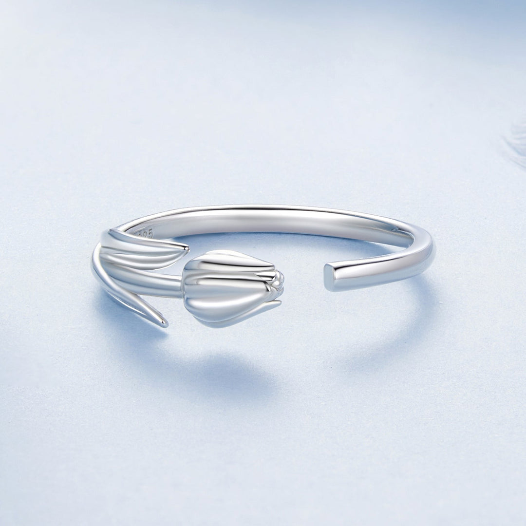 925 Sterling Silver Plated White Gold 0.18cm Rings for Women
