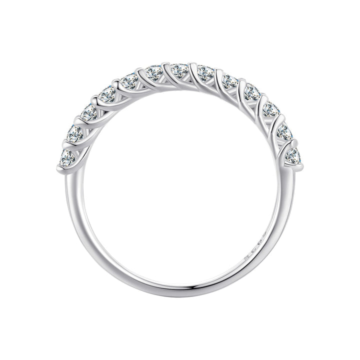 925 Sterling Silver Moissanite 0.03ct Ring Size 6A for Women