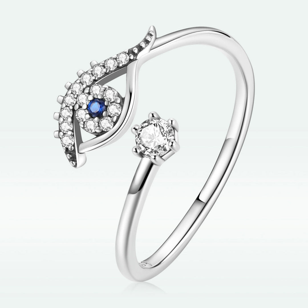S925 Sterling Silver Pavé Set CZ Oxidized Silver Ring
