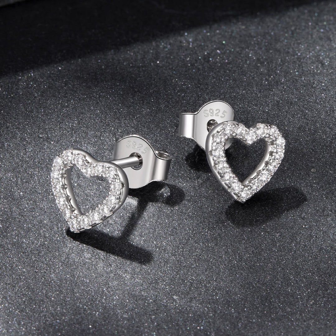 925 Sterling Silver Moissanite 0.10 Carat Earrings for Women