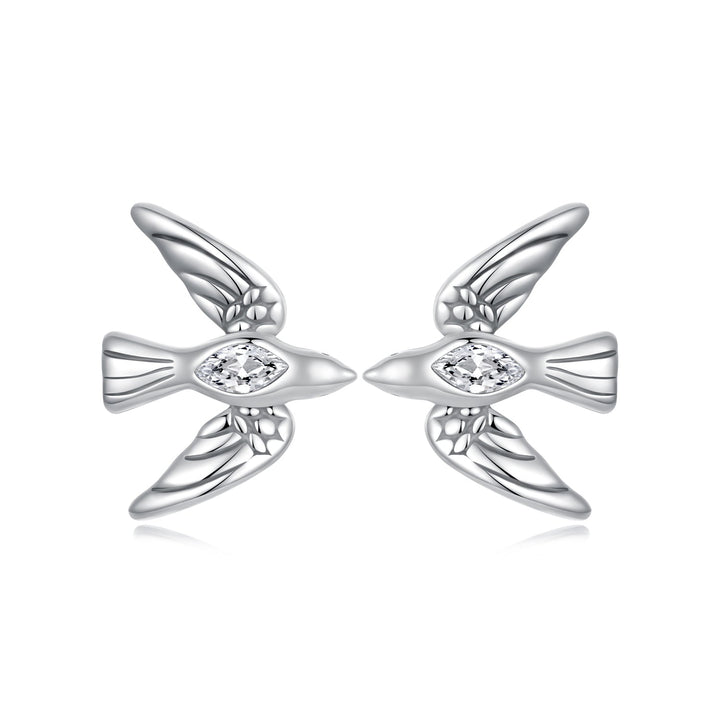 925 Sterling Silver Oxidized CZ Earrings for Women