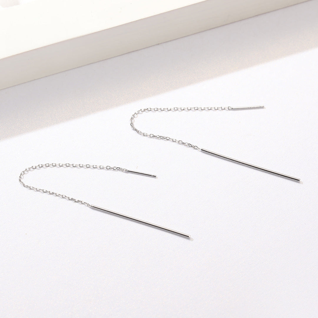 925 Sterling Silver Plated Platinum Earrings