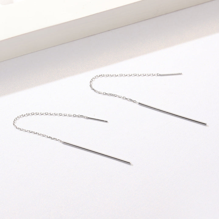 925 Sterling Silver Plated Platinum Earrings