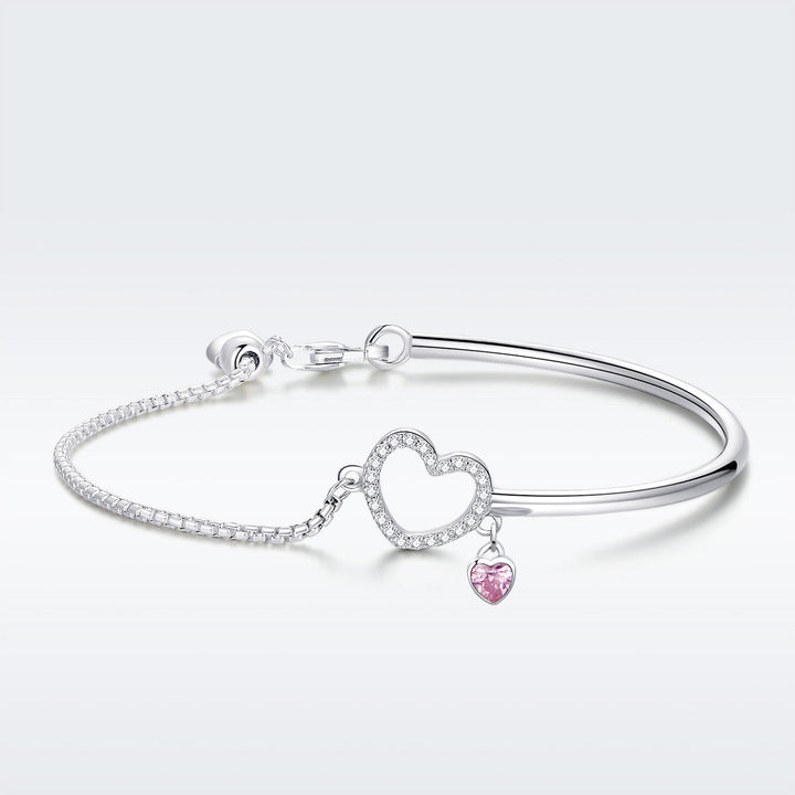 925 Sterling Silver Bracelet 19cm for Women