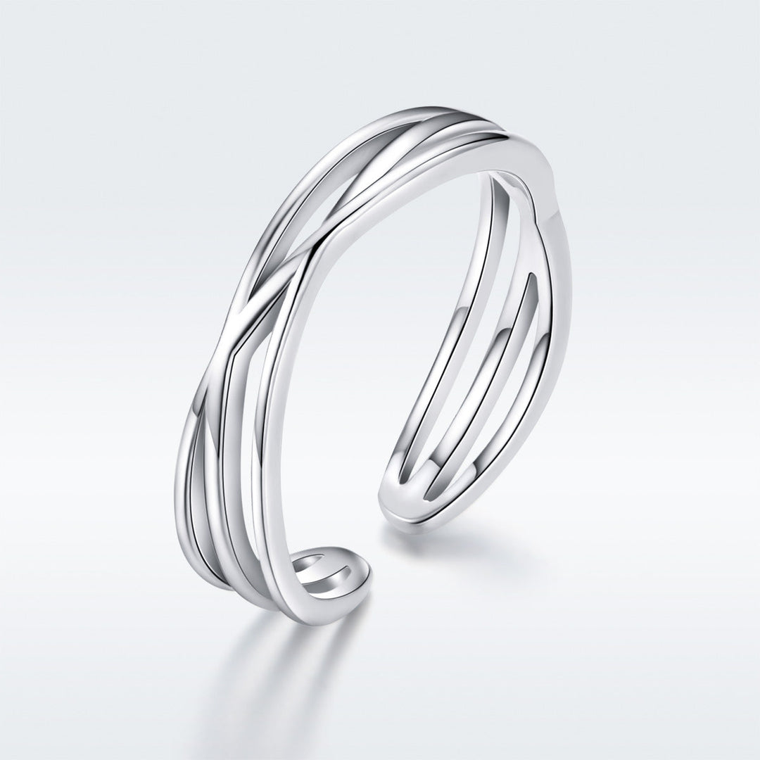 S925 Sterling Silver Ring 0.4cm Width