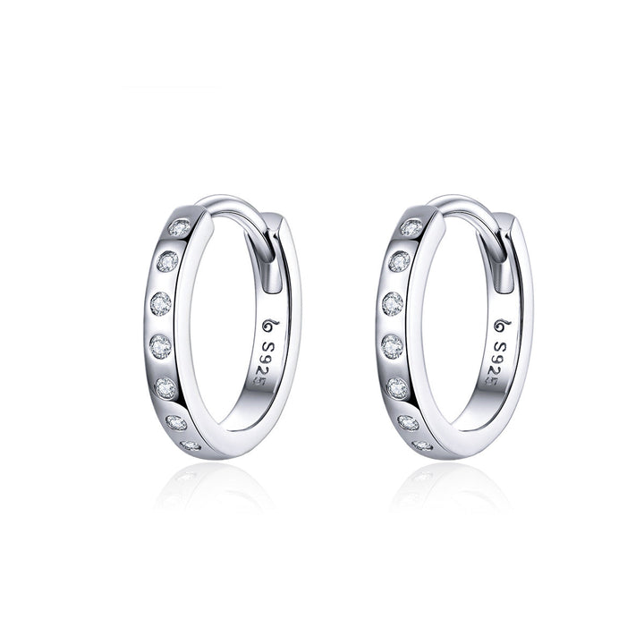 925 Sterling Silver Earrings with Pavé Setting CZ for Women