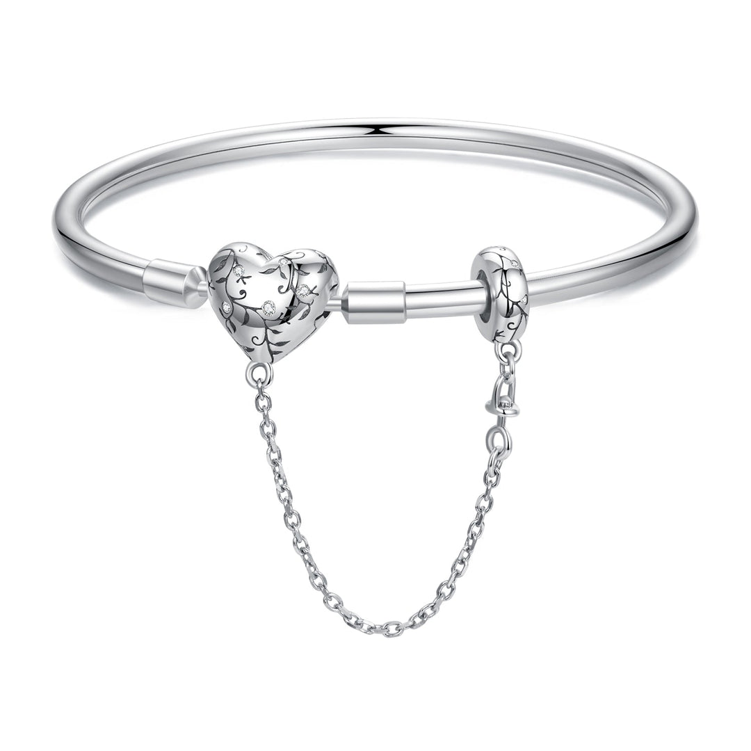 925 Sterling Silver Bracelet with Pavé Setting CZ, Size 17.0 for Women