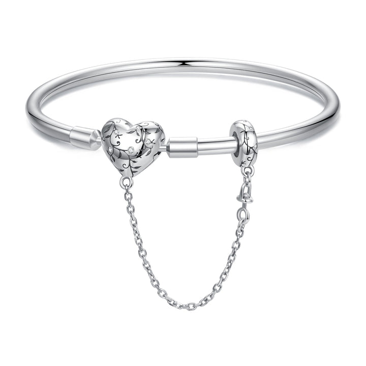 925 Sterling Silver Bracelet with Pavé Setting CZ, Size 17.0 for Women