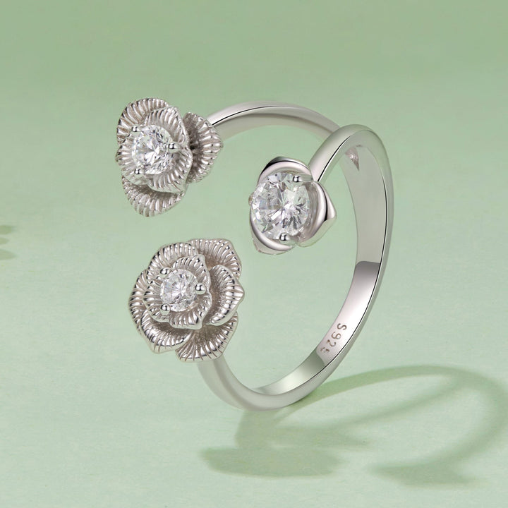 925 Sterling Silver 0.8cm Pavé Setting CZ Ring