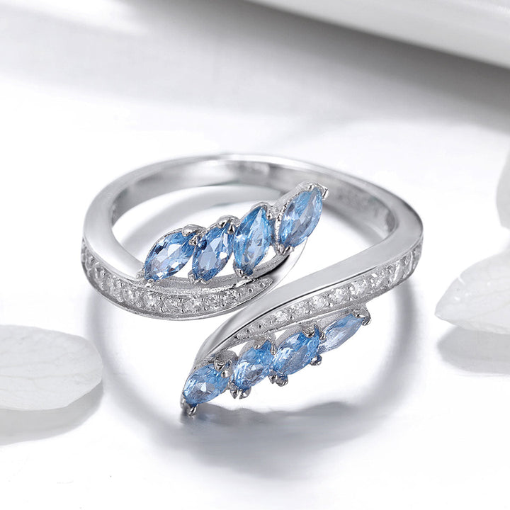 925 Sterling Silver Plated Platinum Pavé CZ Ring for Women