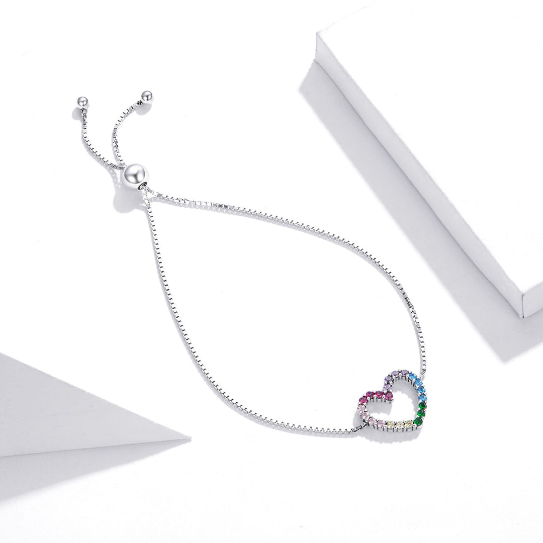 925 Sterling Silver Bracelet with Pavé Setting CZ
