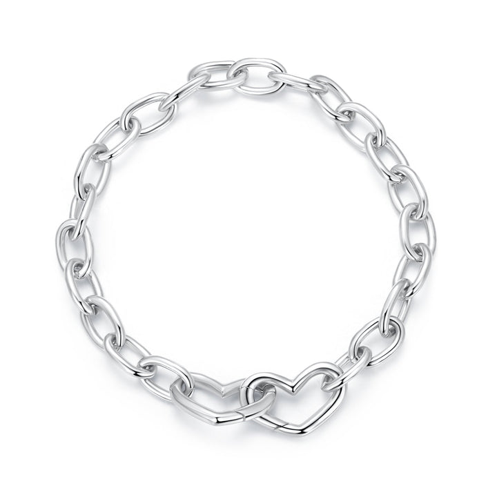 925 Sterling Silver Plated White Gold 19.0 cm Bracelet
