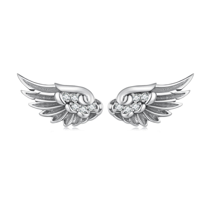 925 Sterling Silver Oxidized Pavé CZ Earrings