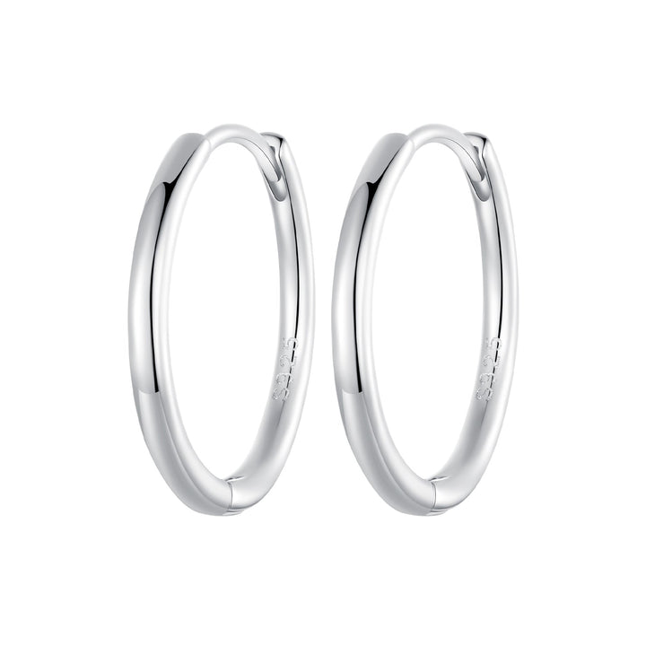 925 Sterling Silver &amp; White Gold Plated Earrings for Women