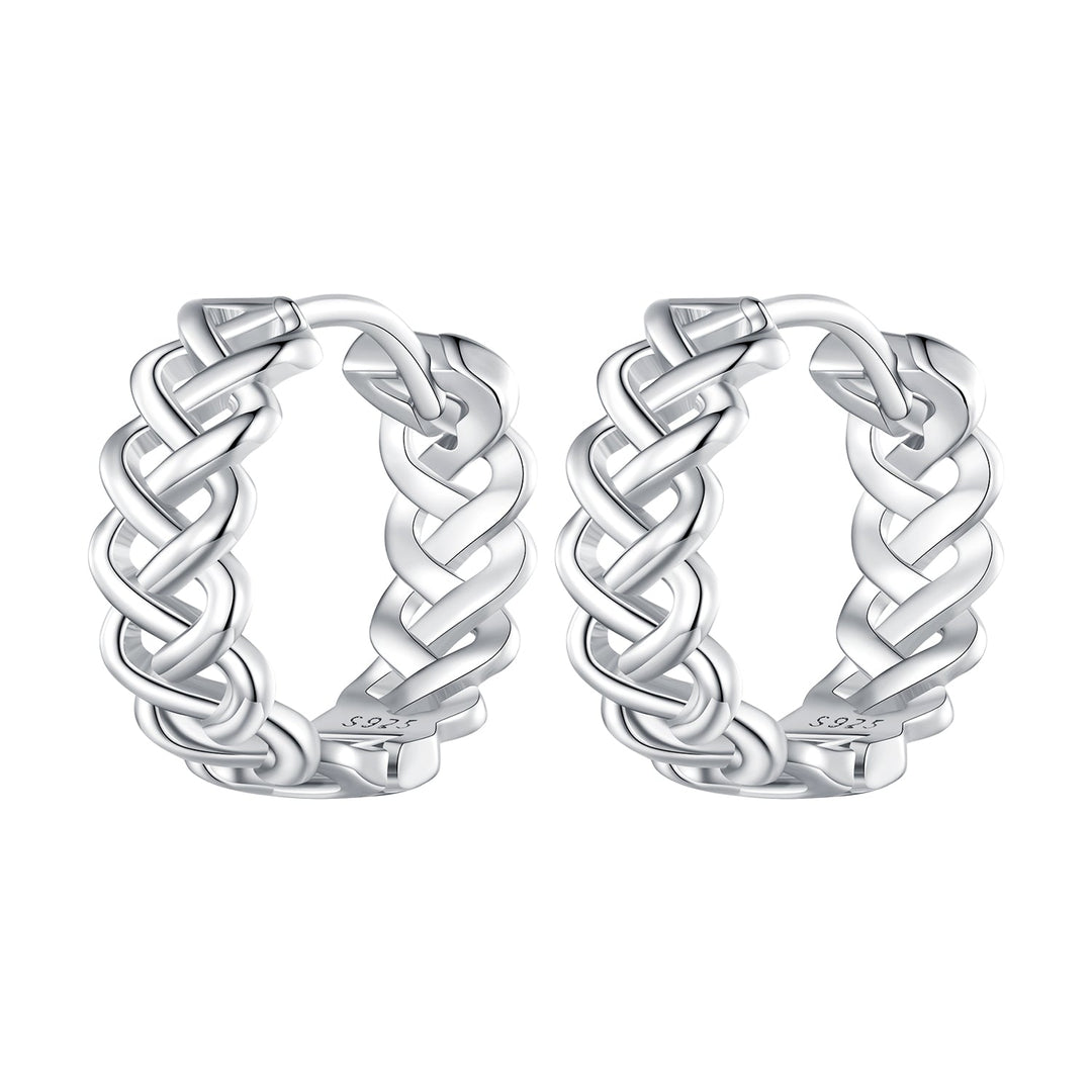 925 Sterling Silver Earrings with Platinum Plating for Women