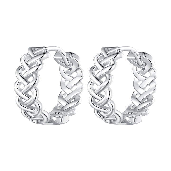 925 Sterling Silver Earrings with Platinum Plating for Women