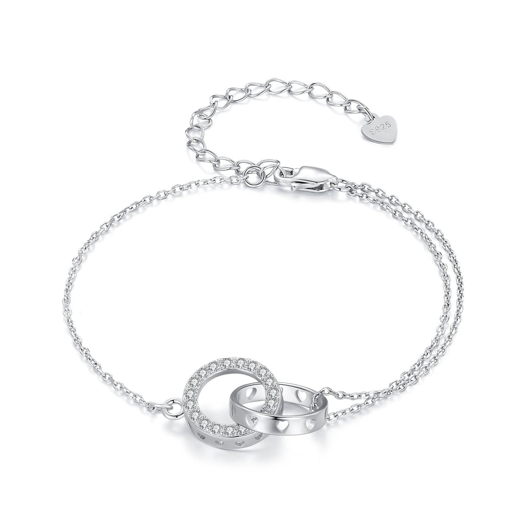 925 Sterling Silver CZ Pavé Setting Bracelet