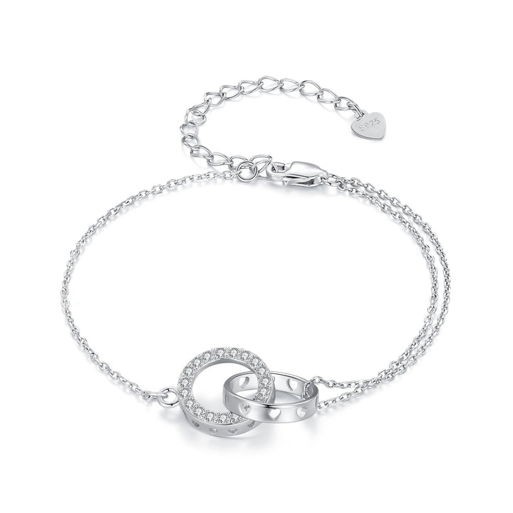 925 Sterling Silver CZ Pavé Setting Bracelet