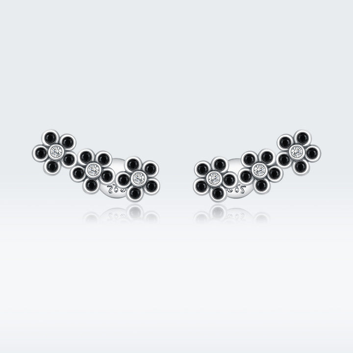 925 Sterling Silver Earrings with Pavé Setting CZ