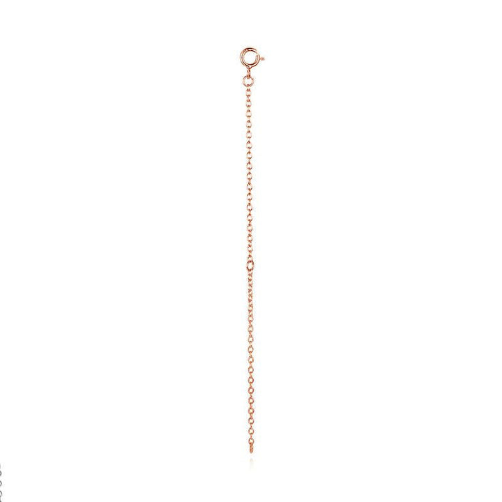 925 Sterling Silver + Plated Platinum 10cm Extension Chain Necklace