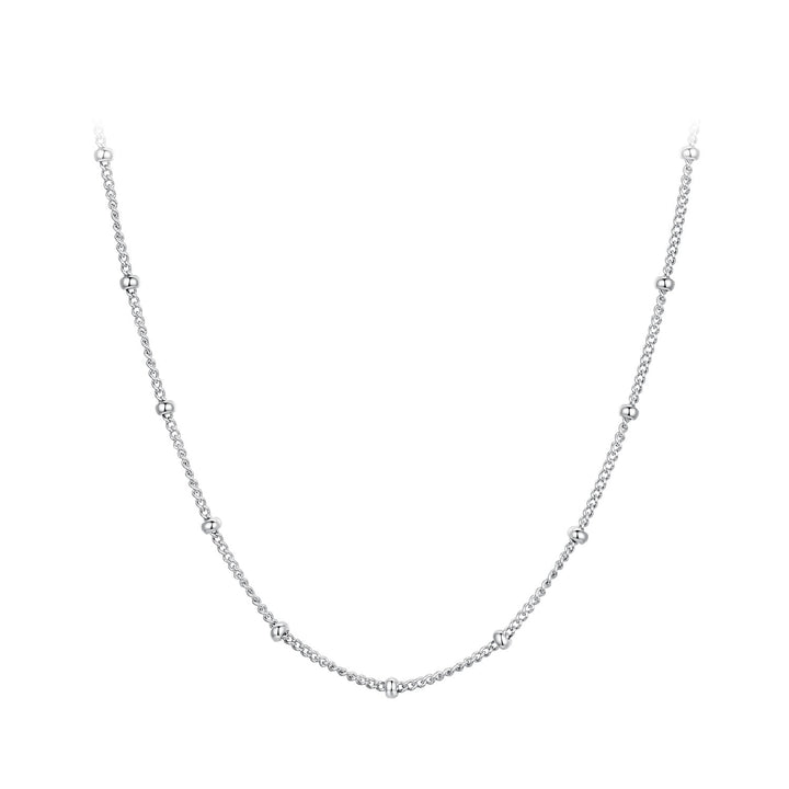 925 Sterling Silver Plated Platinum 45cm Necklace for Women