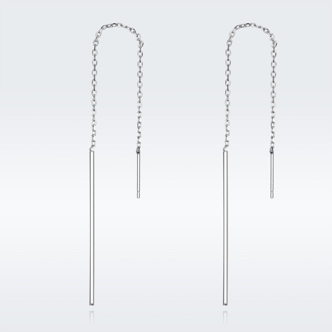 925 Sterling Silver Plated Platinum Earrings