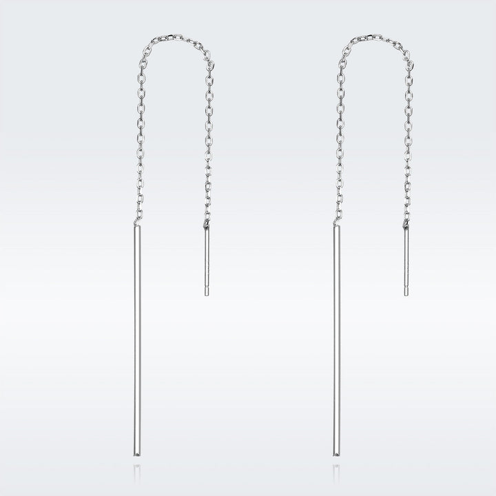 925 Sterling Silver Plated Platinum Earrings