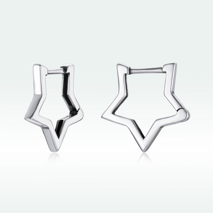 925 Sterling Silver Earrings 1.5cm x 1.7cm for Women