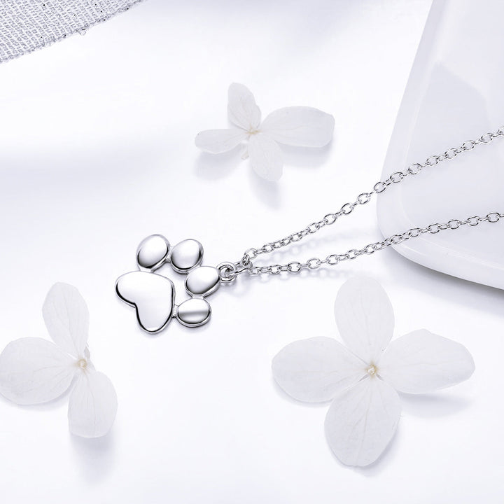 925 Sterling Silver Necklace with SCN Pendant 1.5x1.4cm for Women