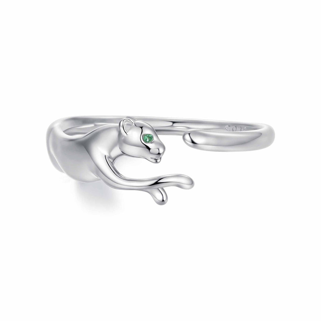 925 Sterling Silver Ring with Pavé Setting CZ in White Gold Plating