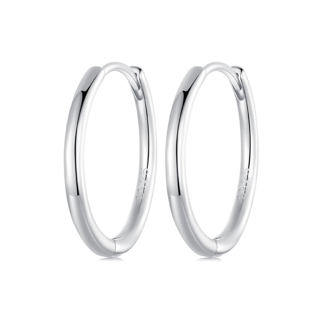 925 Sterling Silver &amp; White Gold Plated Earrings for Women