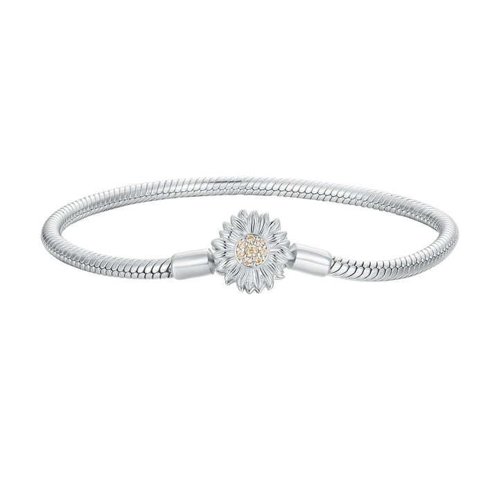 925 Sterling Silver Pavé Setting CZ Bracelet for Women - 17.0 Size, 170mm Length, 3mm Chain Thickness
