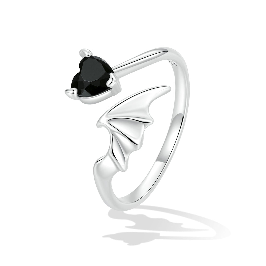 925 Sterling Silver Oxidized Pavé Setting CZ Ring