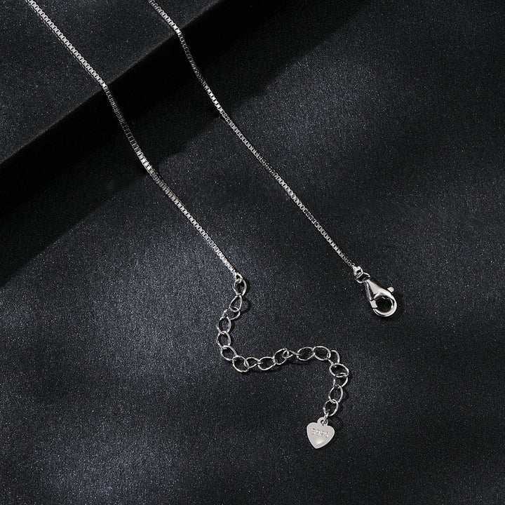 925 Sterling Silver 4mm 0.245ct Moissanite Necklace for Women