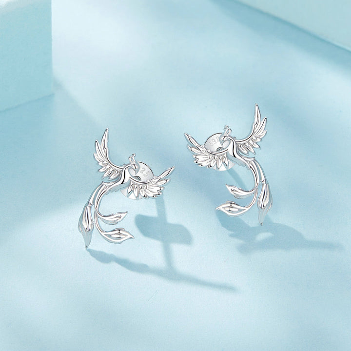 925 Sterling Silver Plated White Gold Earrings for Women