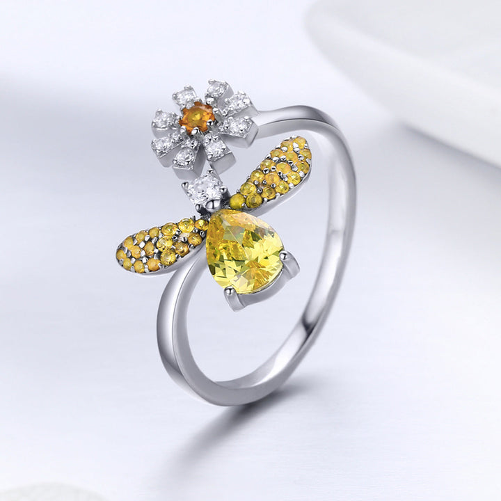 925 Sterling Silver Ring - 0.2cm Width, 1.6*1.5cm Size for Women